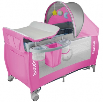 Детский шезлонг Lionelo Sven Plus — pink