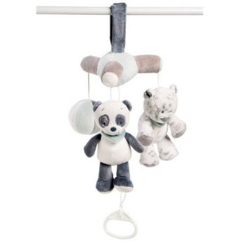 Мобиль-мини Nattou — Loulou, Lea Hippolyte Панда, Леопард, Бегемот 963329