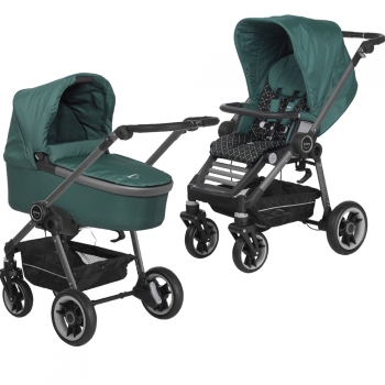 Коляска 2 в 1 Teutonia Bliss (шасси Graphite) — 6130-6130-6160 Jade-Twinkle