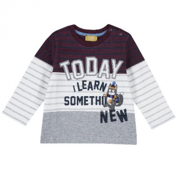 Лонгслив Chicco принт Today, для мальчиков, цвет белый (ошибка)