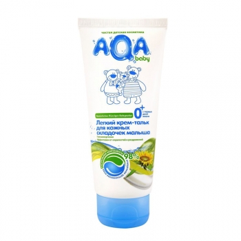 Легкий крем-тальк Sanosan AQA baby для кожных складочек — 100мл