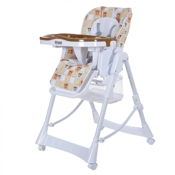 Стульчик для кормления Pituso Nino — BEIGE BROWN BEAR (МИШКИ) ,кор./бел