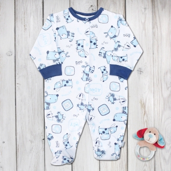 Комбинезон с окантовкой горловины Веселый малыш 