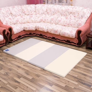 Коврик детский (2000х1400х40) AlzipMat "Color Folder G" — ECO Duo Grey