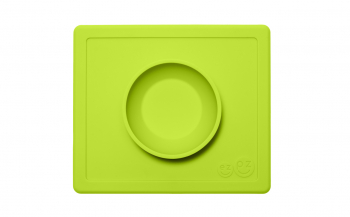 Тарелка с подставкой EZPZ HAPPY BOWL — лайм