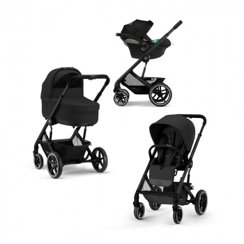 Коляска 3 в 1 Cybex Balios S Lux BLK — Moon Black