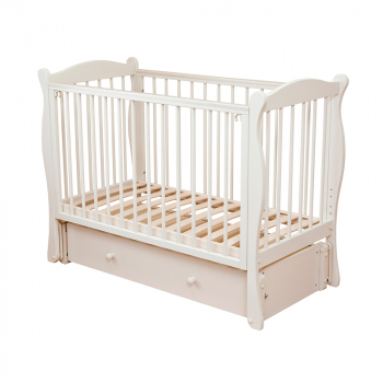 Детская кроватка Красная звезда (Можга) Уралочка С 772 (маятник) — Ваниль