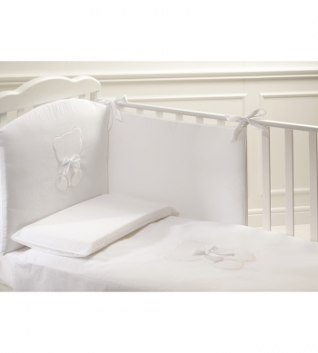 Комплект белья Baby Expert Teddy (4 предмета) — белый