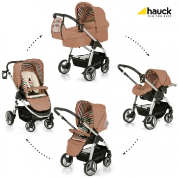 Коляска 3 в 1 Hauck Lacrosse All in One — toast