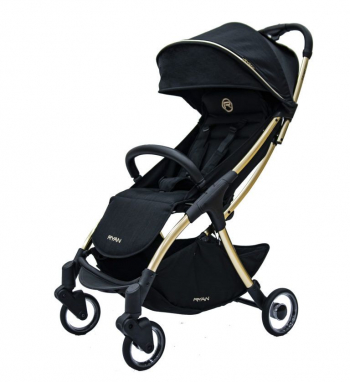 Прогулочная коляска RYAN PRIME Light GOLD Special Edition — Royal Black