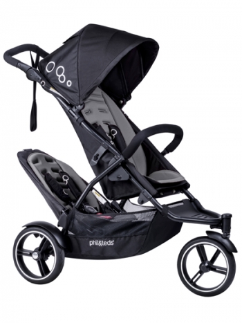 Коляска для двойни Phil and Teds Dot — Graphite