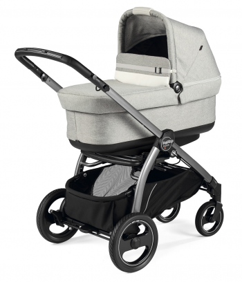 Коляска для новорожденных Peg Perego Book S Pop-Up (шасси White/Black) — Luxe Pure