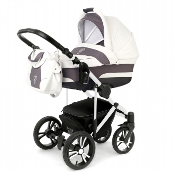Коляска для новорожденных Esspero Magic Pro (шасси White) — Grey