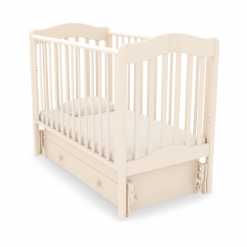 Детская кроватка Gandilyan (Гандылян) Ванечка маятник — Слоновая кость