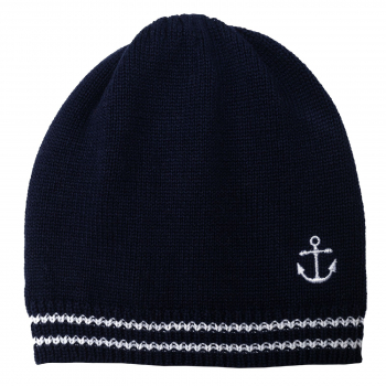 Шапка Chicco для мальчиков, с якорем, цвет тёмно-синий