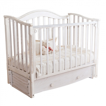 Детская кроватка Красная звезда (Можга) Леонардо С 770 (маятник) — Античный белый