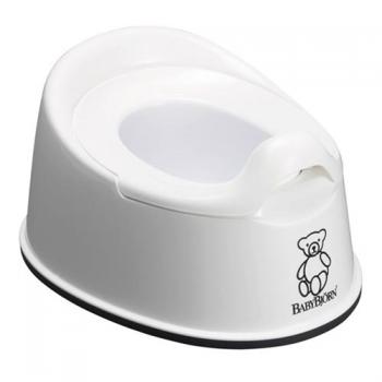Горшок детский анатомический брызгостойкий BabyBjorn Smart — белый