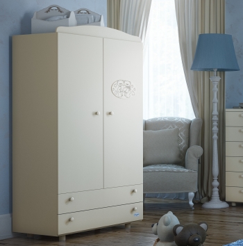 Шкаф Baby Italia Wardrobe Standart — Слоновая кость (Avorio laccato)
