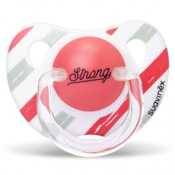 Пустышка Suavinex c анатомической силик.соской от 0 до 6мес "AS YOU" — Розовый