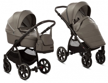Коляска 2 в 1 Noordi Fjordi Leather — Graphite 818