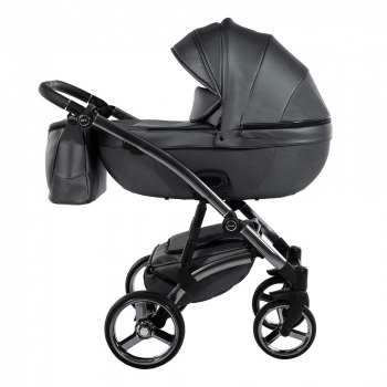 Коляска 2 в 1 Tako Laret Premium GT — TLPGT-02 (кожа графит/короб графит/рама серебро)