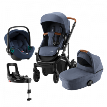 Коляска 3 в 1 Britax Römer Smile III i-sense + Flex Base iSense — Indigo Blue