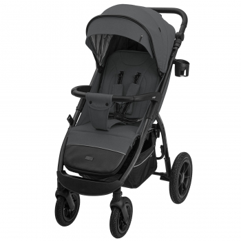 Прогулочная коляска INDIGO EPICA XL AIR с сумкой  — темно-серый
