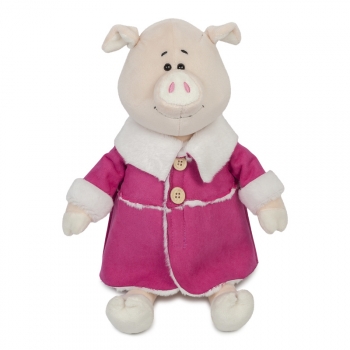 Мягкая игрушка Maxi Toys Свинка Глаша в Дубленке — 28 см