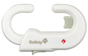 Пластиковый блокиратор Safety 1st открывания распашных дверей шкафа (белый) — 39094760