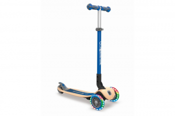 Самокат Globber Primo Foldable Wood Lights  — Синий