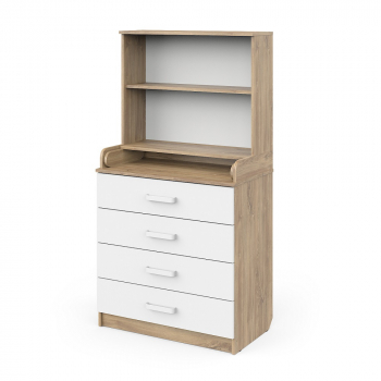 Пеленальный комод Sweet Baby Albero — Дуб канзас/аляска белая