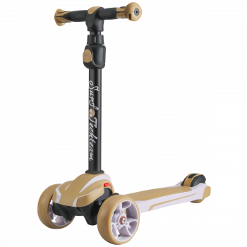 Трехколесный самокат TechTeam Surf girl — золотой