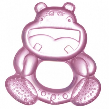 Прорезыватель водный охлаждающий Canpol "Улыбка" арт. 2/224, 0+ мес., бегемотик — фиолетовый