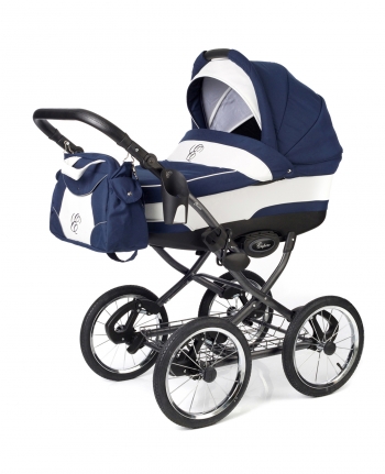 Коляска для новорожденных Esspero Classic (шасси Graphite) — Navy Lux