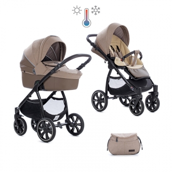 Коляска 2 в 1 Noordi Fjordi Sport Melange Leather — Carob 845