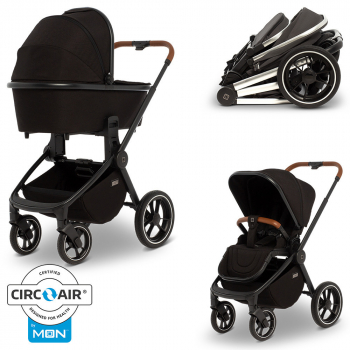 Коляска 2 в 1 Moon ReSea S — Black (201) 2020