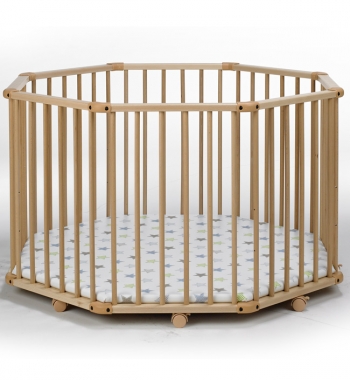 Детский манеж Geuther Octo-Park — натуральный