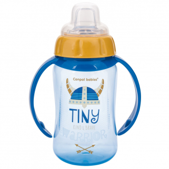 Поильник Canpol Future Daydreams с силик. носиком и ручками, 6+ мес., 320 мл, 56/514 — tiny warrior