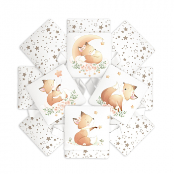 Бортик для детской кроватки Globex — Лисички