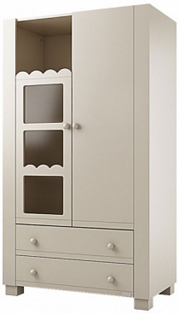 Детский шкаф Micuna Amelia Aran Luxe А-1718 со стразами Swarowski — Sand