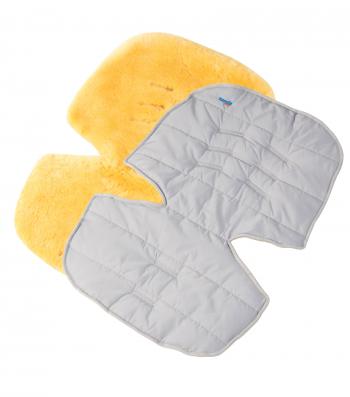 Меховой коврик для коляски или автокресла Ramili Baby Eccellente — Grigio Chiaro