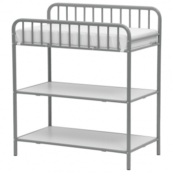 Столик для пеленания Polini Vintage 1180, металлический — Серебро