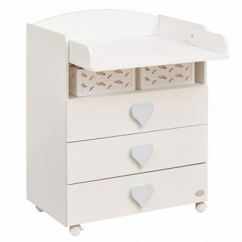 Комод Giovanni Emily — белые ручки