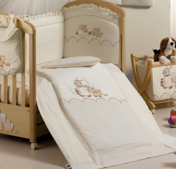 Постельный комплект Roman Baby LUCCIOLE 5 предметов — Ivory (Крем)