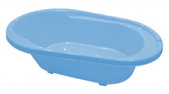 Ванночка детская Littel Angel "COOL" со сливом — голубой