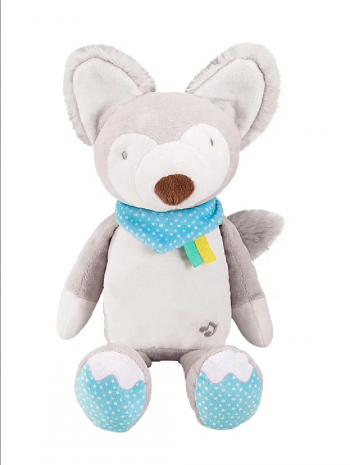 Музыкальная игрушка-ночник Amarobaby Buddy — Wolf, серый