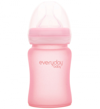 Стеклянная бутылочка с защитным силиконовым покрытием Everyday Baby, 150 мл