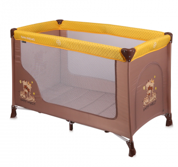 Манеж-кровать LORELLI San Remo 1 — Бежево-желтый / Beige&Yellow Happy Family 1803