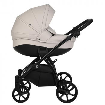 Коляска 3 в 1 Tutis Nanni Кожа (2023) — Кожа Light Silver
