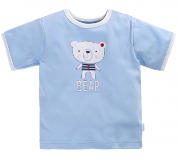 Фуфайка\футболка кор.рукав с плеч.заст. Веселый Малыш 